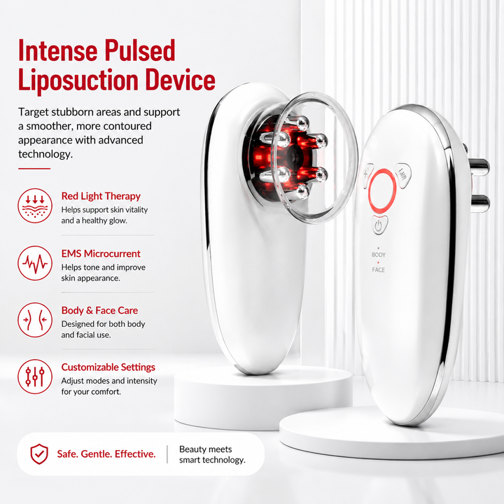 Premium EMS Cupping Massager Electric Face and Body Sculpting Device Suction Gua Sha Therapy Adjustable Intensity Rechargeable Home Spa Massager