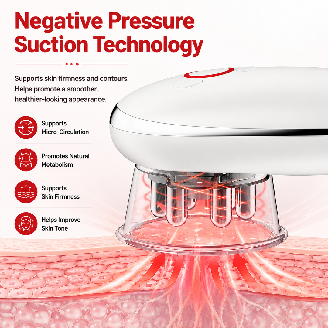 Premium EMS Cupping Massager Electric Face and Body Sculpting Device Suction Gua Sha Therapy Adjustable Intensity Rechargeable Home Spa Massager