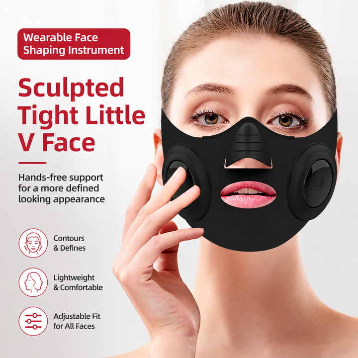 Premium EMS Face Massager V Line Mask Microcurrent Facial Device Jawline Slimming Belt Adjustable Intensity Rechargeable Skin Care Beauty Tool
