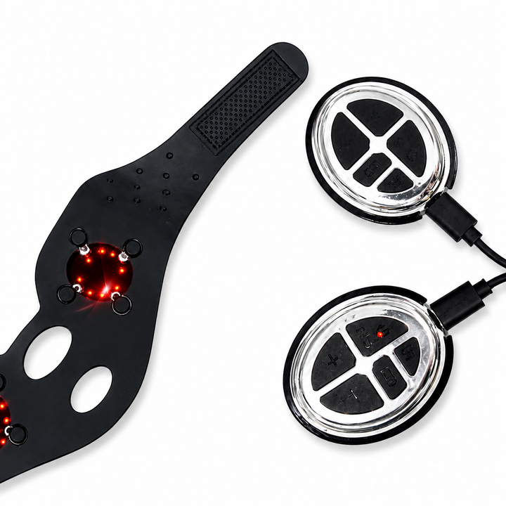 Premium EMS Face Massager V Line Mask Microcurrent Facial Device Jawline Slimming Belt Adjustable Intensity Rechargeable Skin Care Beauty Tool