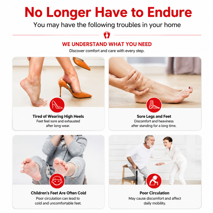 Premium EMS Foot Massager for Circulation TENS Electric Foot Pain Relief System with Heat Muscle Stimulation Adjustable Intensity Portable Home Use