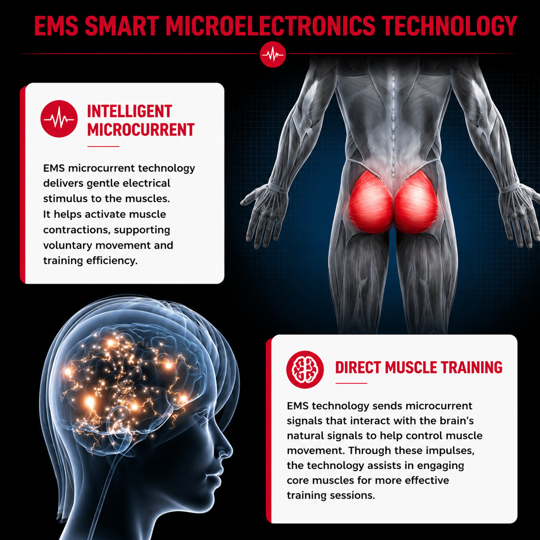 Premium EMS Hip Muscle Trainer Wearable Glute Stimulator Butt Toning Device Adjustable Multi Mode Buttock Muscle Activation Body Shaper Portable EMS Device