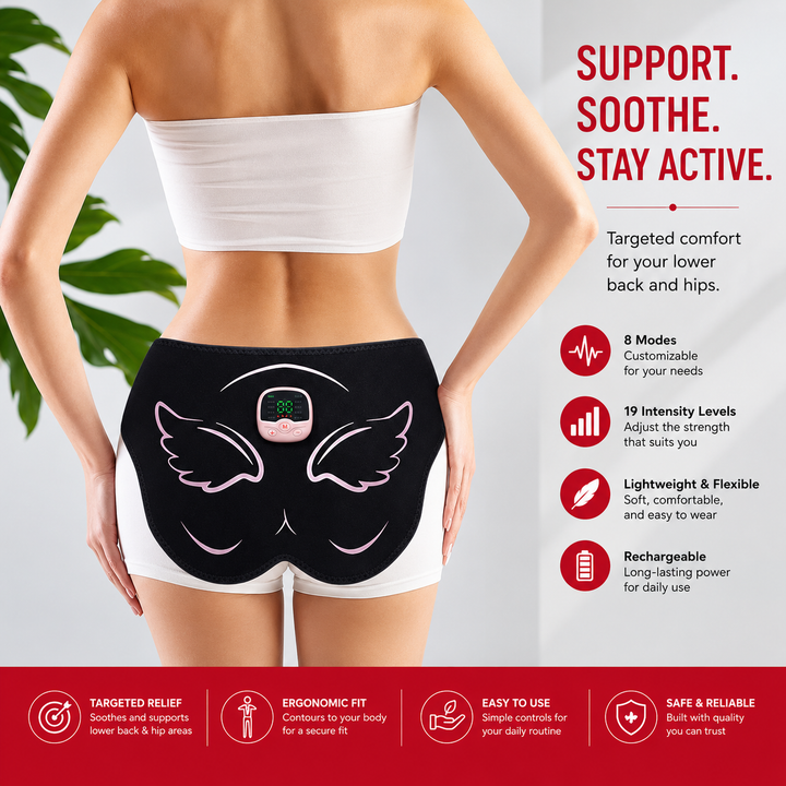Premium EMS Hip Trainer Muscle Stimulator Wearable Fitness Device 10 Modes 30 Levels USB Rechargeable Remote Control for Home Gym Daily Use