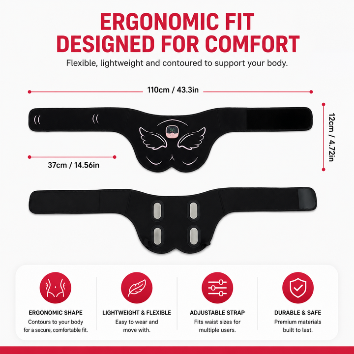 Premium EMS Hip Trainer Muscle Stimulator Wearable Fitness Device 10 Modes 30 Levels USB Rechargeable Remote Control for Home Gym Daily Use