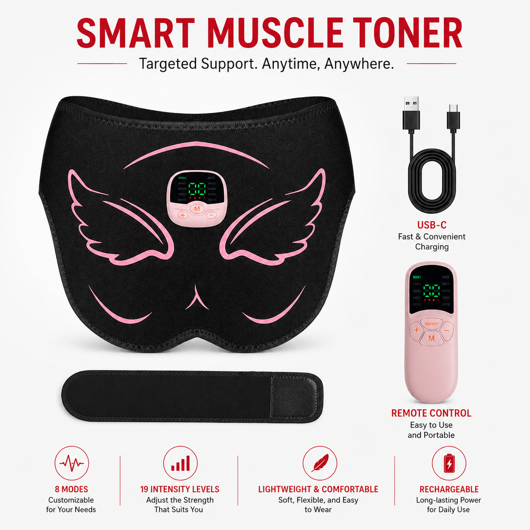 Premium EMS Hip Trainer Muscle Stimulator Wearable Fitness Device 10 Modes 30 Levels USB Rechargeable Remote Control for Home Gym Daily Use
