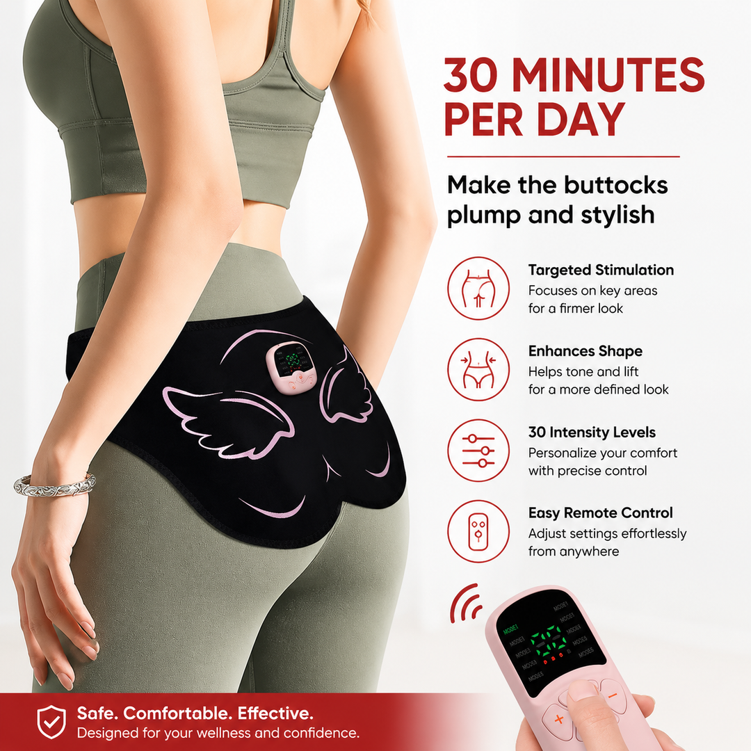 Premium EMS Hip Trainer Remote Control Glute Muscle Stimulator 10 Modes 30 Levels USB Rechargeable Buttocks Toning Body Massage Device Wearable