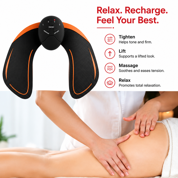 Premium EMS Hip Trainer Wearable Muscle Stimulator Multi Mode Adjustable Fitness Device Portable Body Shaper Home Gym Workout Travel Use