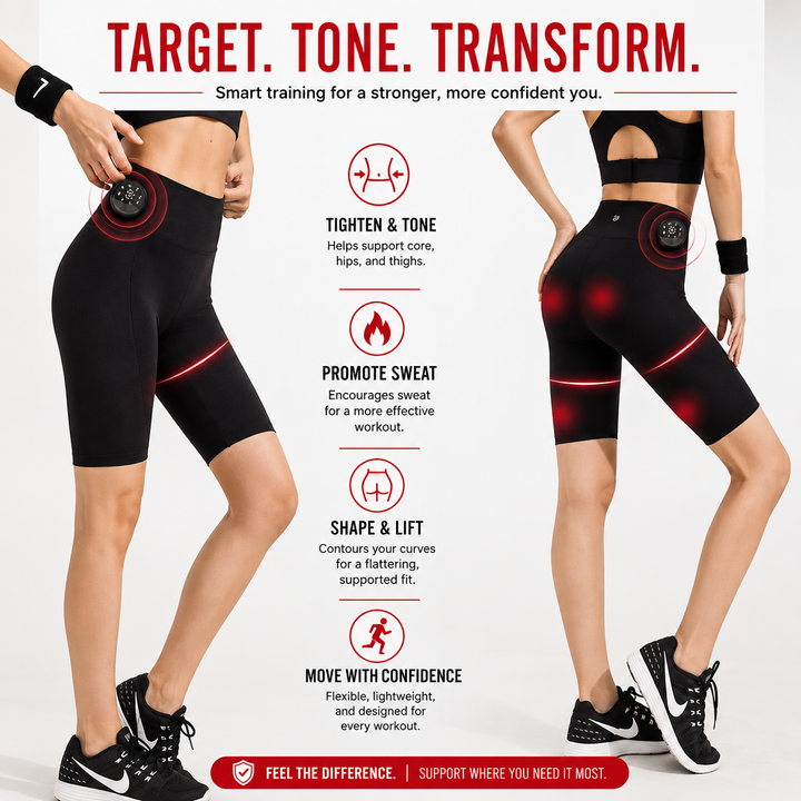 Premium EMS Muscle Stimulation Massage Pants Wearable Microcurrent Shorts 6 Modes USB Rechargeable Slimming Yoga Leg Relaxation Massage Device
