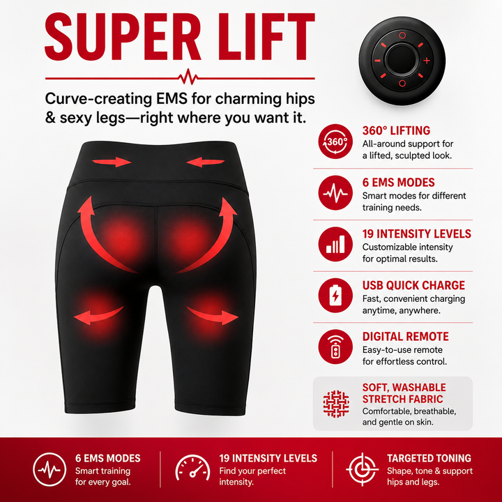 Premium EMS Muscle Stimulation Massage Pants Wearable Microcurrent Shorts 6 Modes USB Rechargeable Washable Lower Body Relaxation Therapy Leg Support Shorts