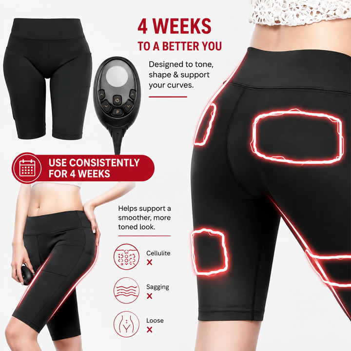 Premium EMS Training Shorts Muscle Stimulator Wearable Fitness Pants USB Rechargeable 6 Modes Adjustable Intensity Lower Body Workout EMS Suit
