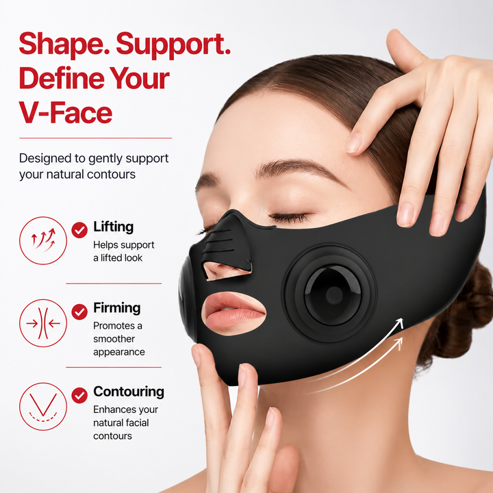 Premium EMS V-Shape Face Lifting Massager Facial Slimming Device Anti Wrinkle Double Chin Reducer Jawline Contouring Beauty Mask USB Rechargeable