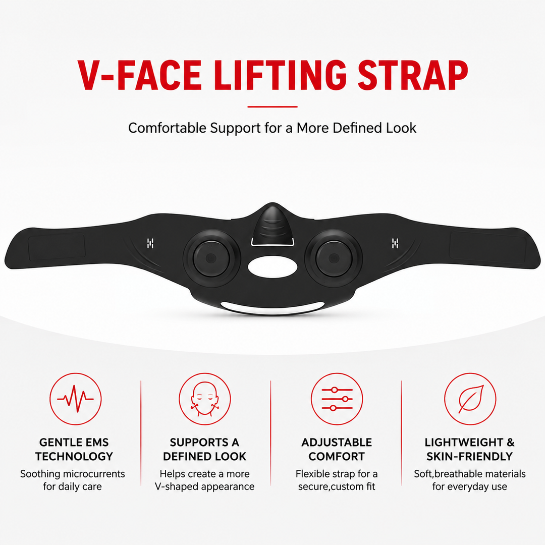Premium EMS V-Shape Face Lifting Massager Facial Slimming Device Anti Wrinkle Double Chin Reducer Jawline Contouring Beauty Mask USB Rechargeable