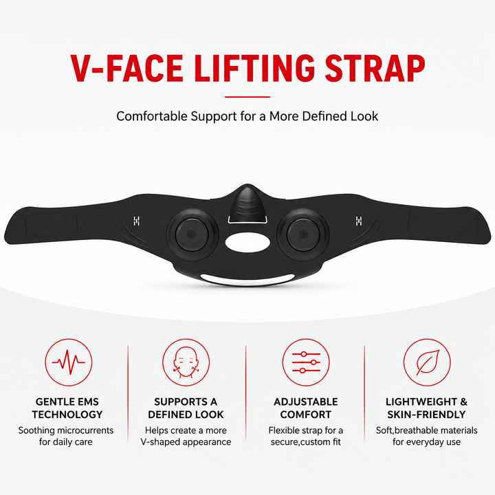 Premium EMS V-Shape Face Lifting Massager Facial Slimming Device Anti Wrinkle Double Chin Reducer Jawline Contouring Beauty Mask USB Rechargeable