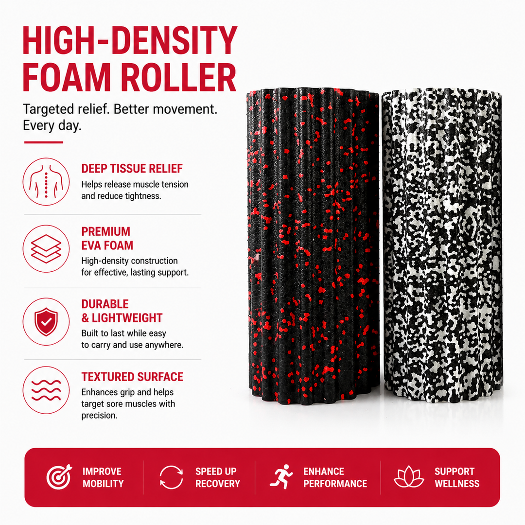Premium EPP Foam Roller High Density Hollow Exercise Roller 30×15cm Plum Shape Yoga Column Stretching Fitness Roller Home Gym Portable Recovery Tool