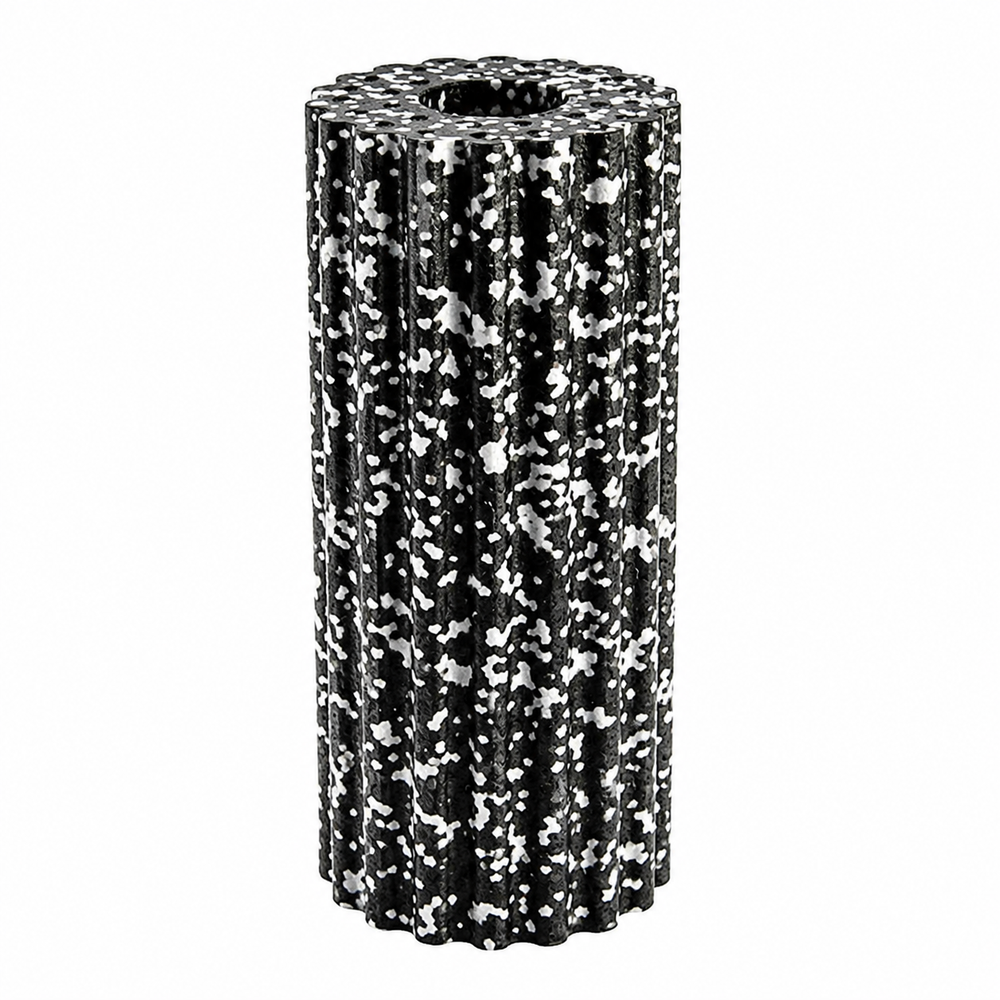 Premium EPP Foam Roller Muscle Massage Yoga Column High Hardness Hollow Core Plum Shape Fitness Recovery Roller Black Red 30x15x15cm