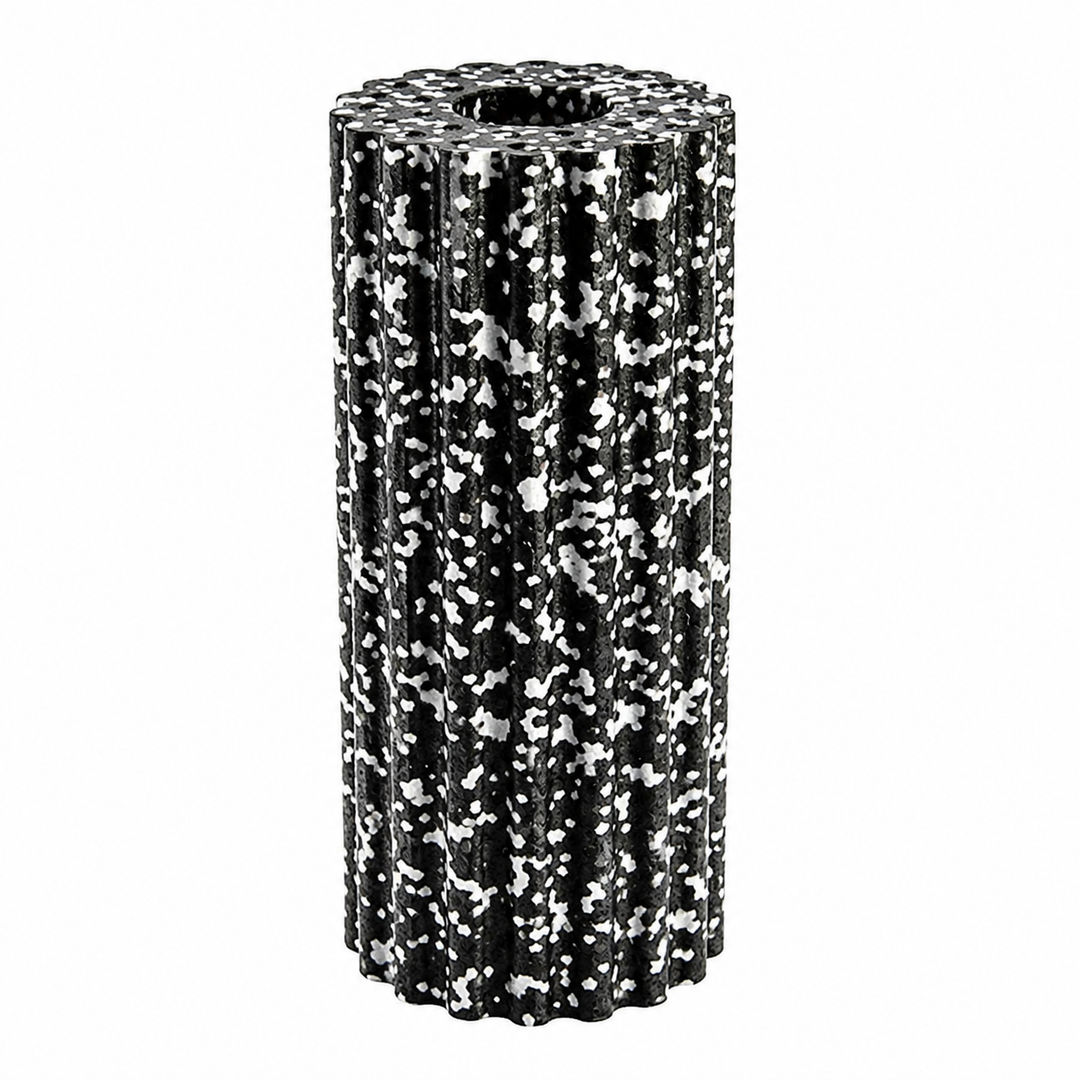 Premium EPP Foam Roller Muscle Massage Yoga Column High Hardness Hollow Core Plum Shape Fitness Recovery Roller Black Red 30x15x15cm
