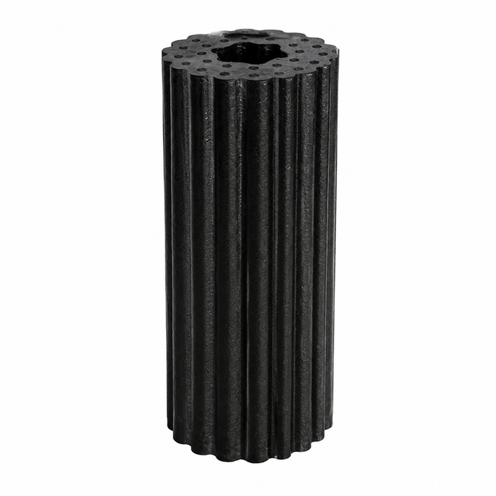 Premium EPP Foam Roller Muscle Massage Yoga Column High Hardness Hollow Core Plum Shape Fitness Recovery Roller Black Red 30x15x15cm
