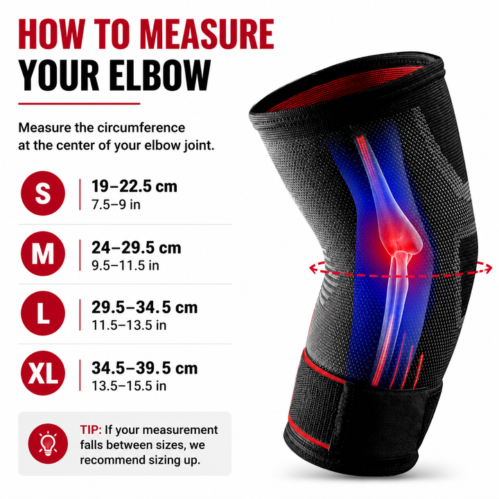 Premium Elastic Elbow Brace Compression Arm Sleeve Breathable Sports Support Adjustable Fitness Protection Tennis Gym Running Injury Support 1PC