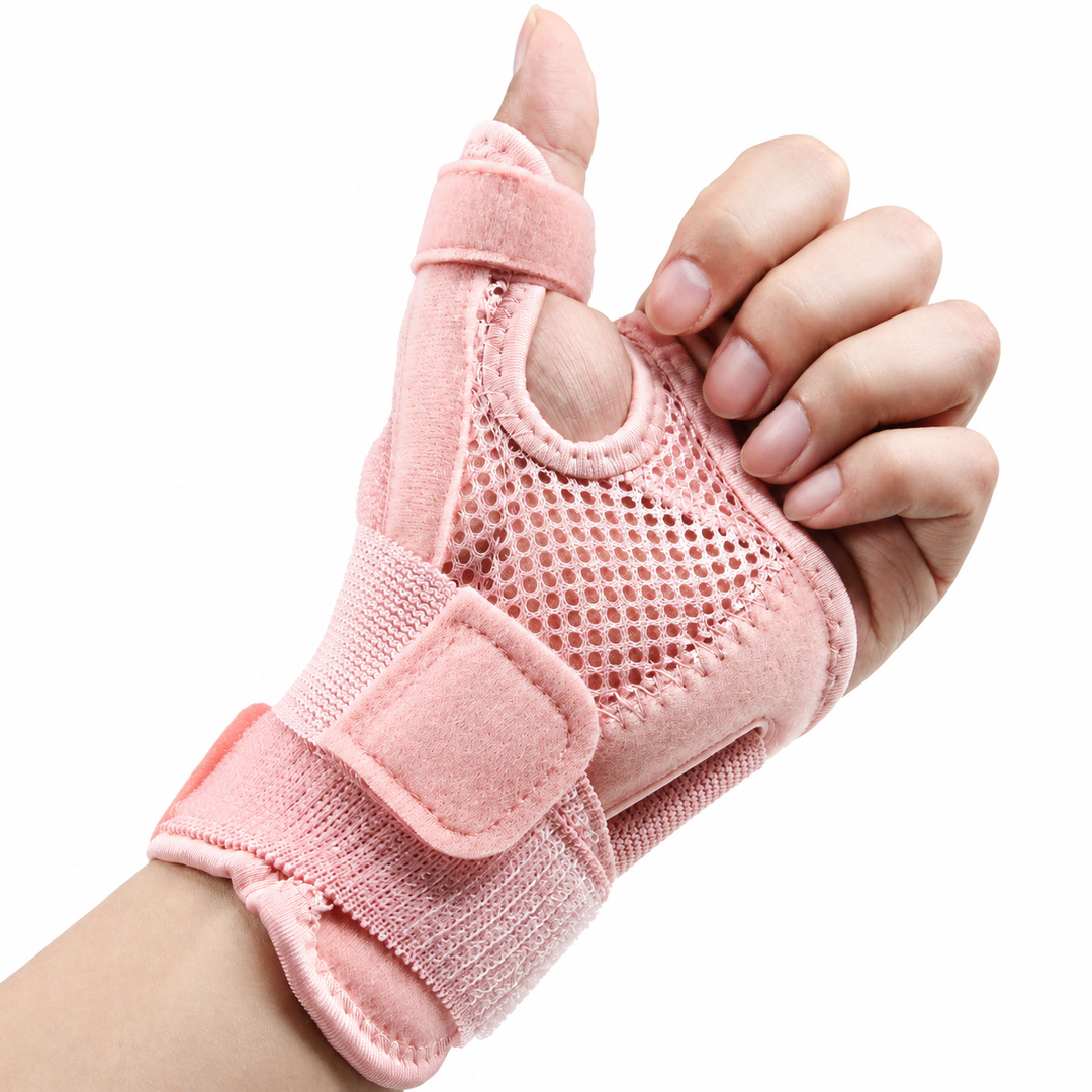 Premium Elastic Thumb Support Brace Compression Sleeve 2PCS Splashproof Wrist Thumb Stabilizer Arthritis Tendonitis Pain Relief Support Left Right Hand