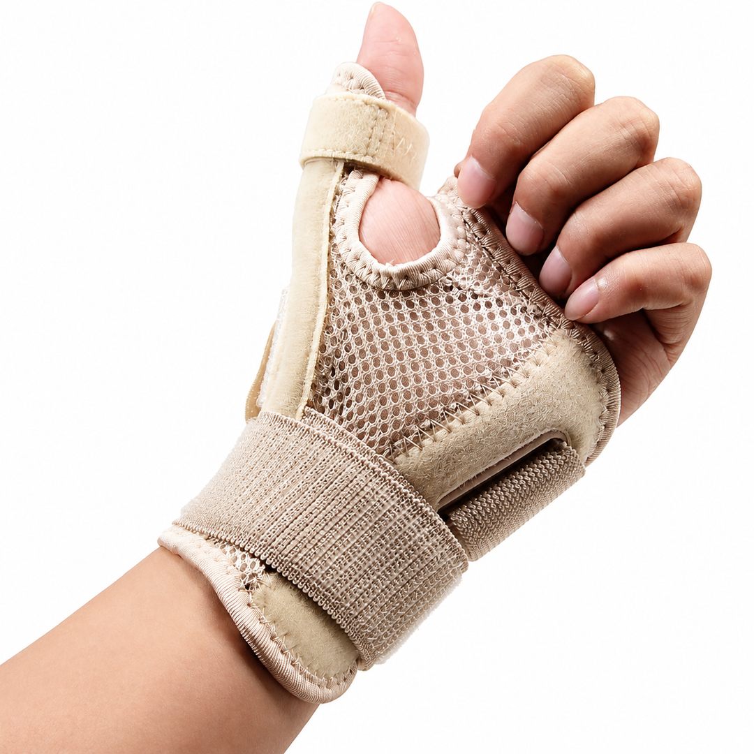Premium Elastic Thumb Support Brace Compression Sleeve 2PCS Splashproof Wrist Thumb Stabilizer Arthritis Tendonitis Pain Relief Support Left Right Hand