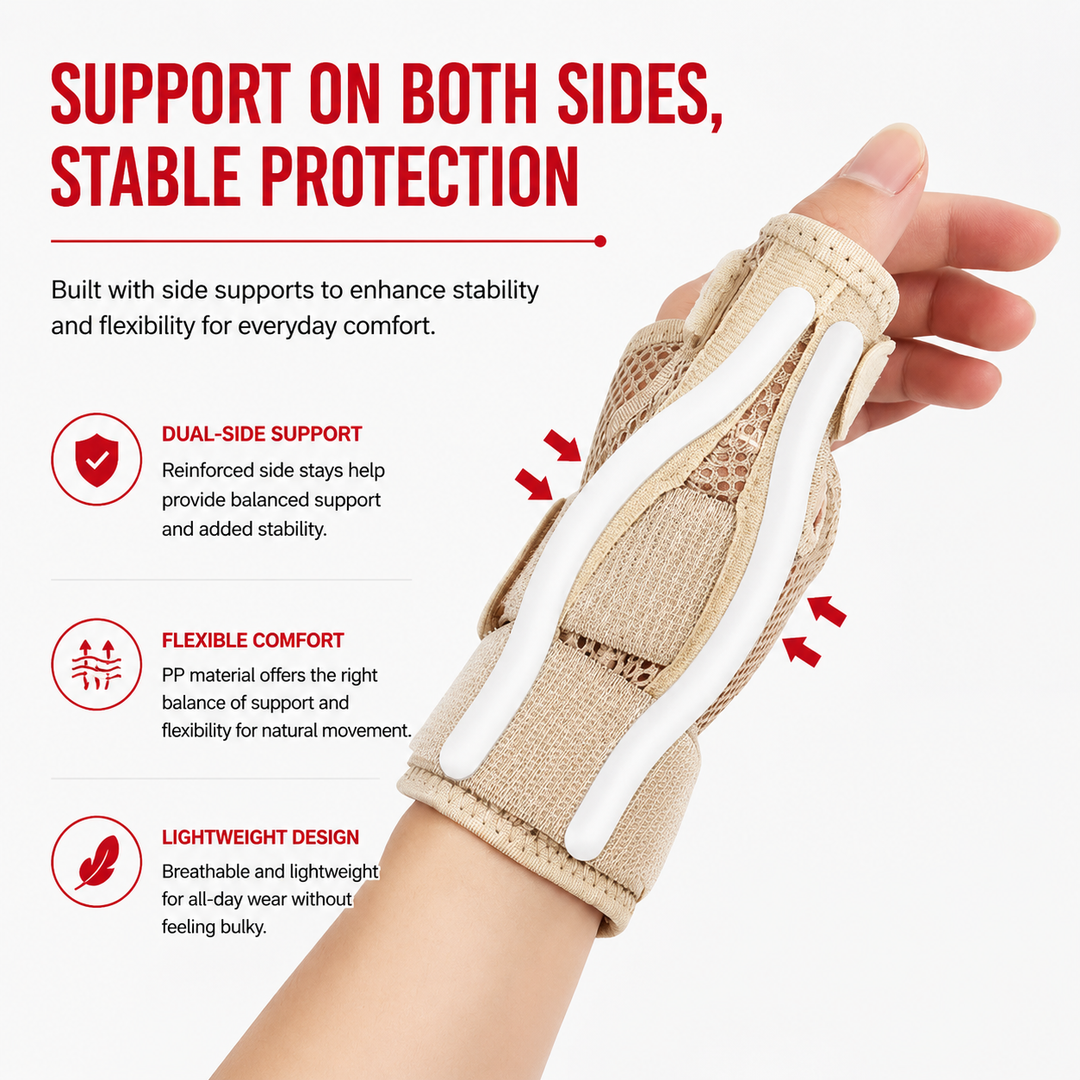 Premium Elastic Thumb Support Brace Compression Sleeve 2PCS Splashproof Wrist Thumb Stabilizer Arthritis Tendonitis Pain Relief Support Left Right Hand