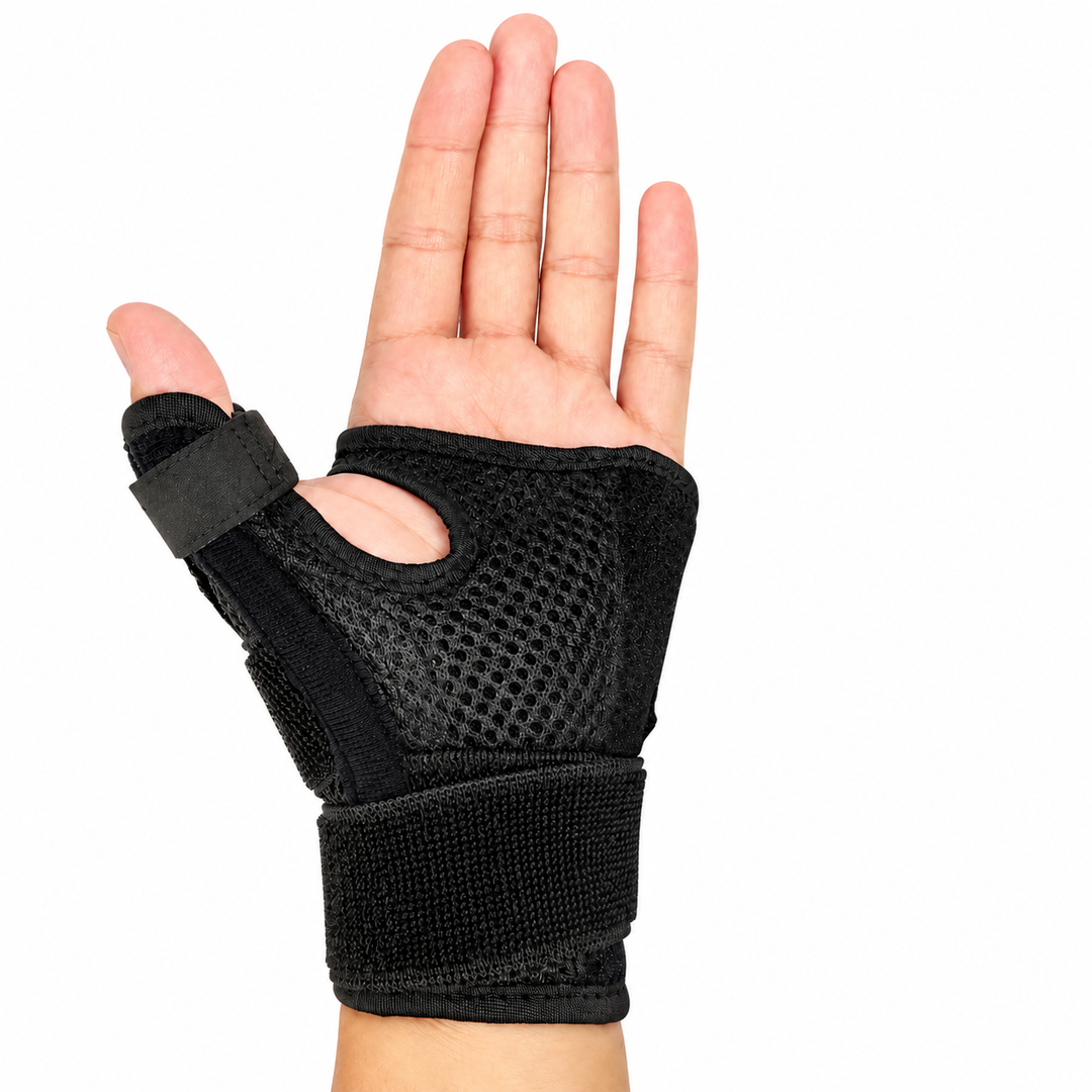 Premium Elastic Thumb Support Brace Compression Sleeve 2PCS Splashproof Wrist Thumb Stabilizer Arthritis Tendonitis Pain Relief Support Left Right Hand