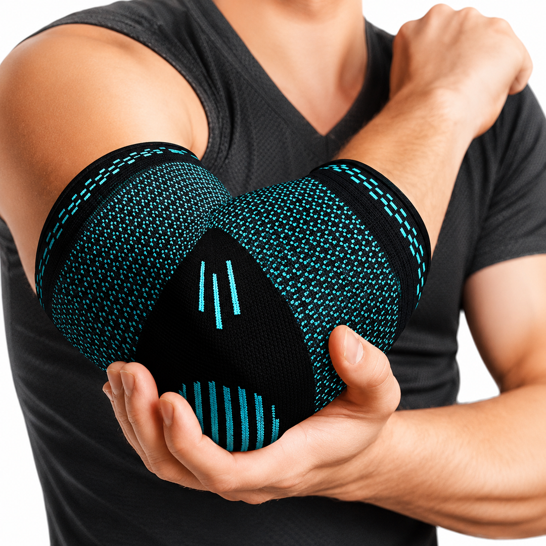 Premium Elbow Brace Compression Support Sleeve Adjustable Breathable Elastic Arm Support Gym Sports Pain Relief Elbow Protector 1PC