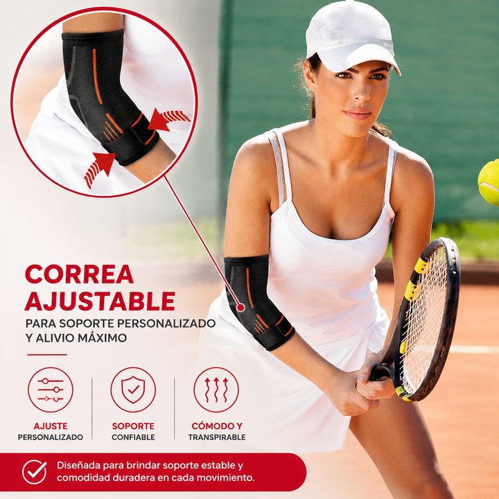 Premium Elbow Brace Compression Support Sleeve Adjustable Breathable Elastic Arm Support Gym Sports Pain Relief Elbow Protector 1PC