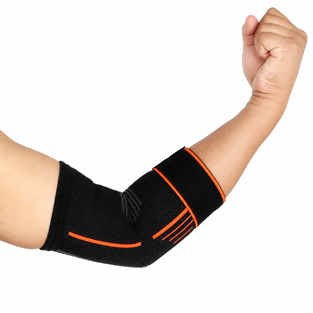 Premium Elbow Brace Compression Support Sleeve Adjustable Breathable Elastic Arm Support Gym Sports Pain Relief Elbow Protector 1PC