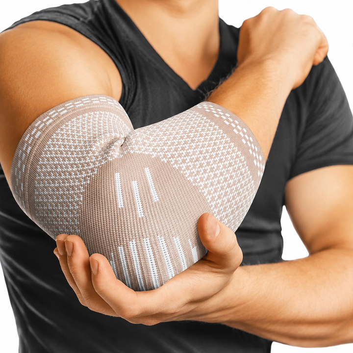Premium Elbow Brace Compression Support Sleeve Adjustable Breathable Elastic Arm Support Gym Sports Pain Relief Elbow Protector 1PC