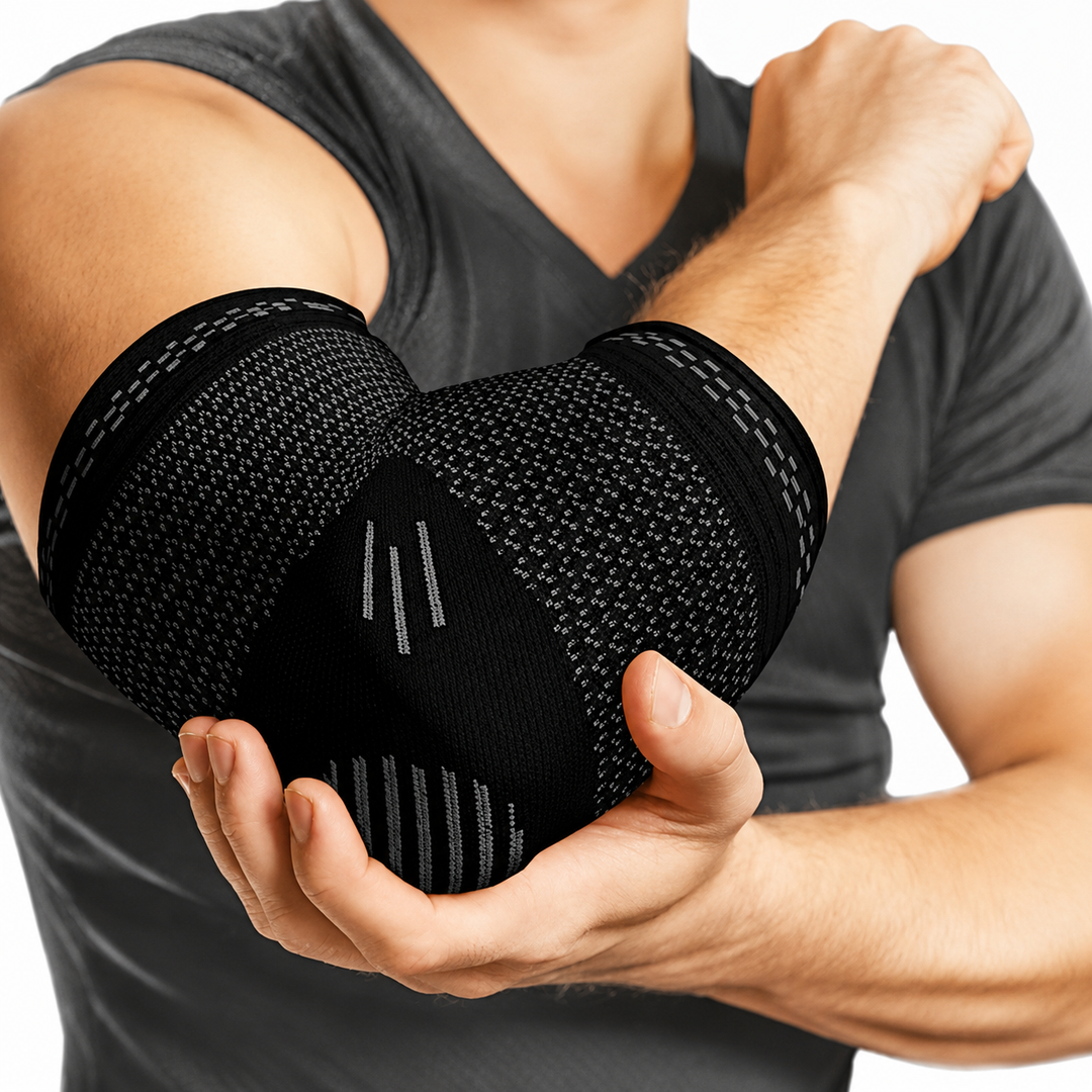 Premium Elbow Brace Compression Support Sleeve Adjustable Breathable Elastic Arm Support Gym Sports Pain Relief Elbow Protector 1PC