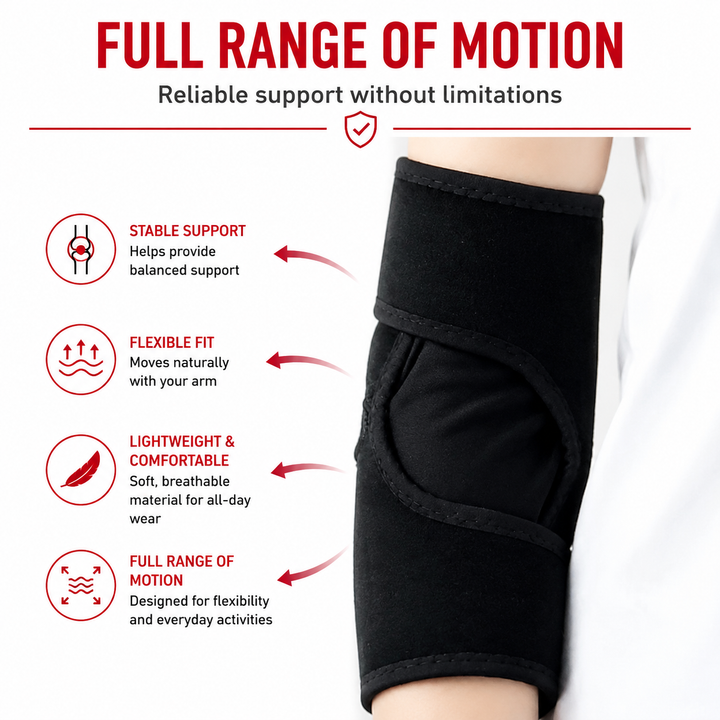Premium Elbow Support Sleeve Adjustable Compression Arm Sleeve Breathable Sports Elbow Brace Basketball Football Gym Training Pain Relief Support
