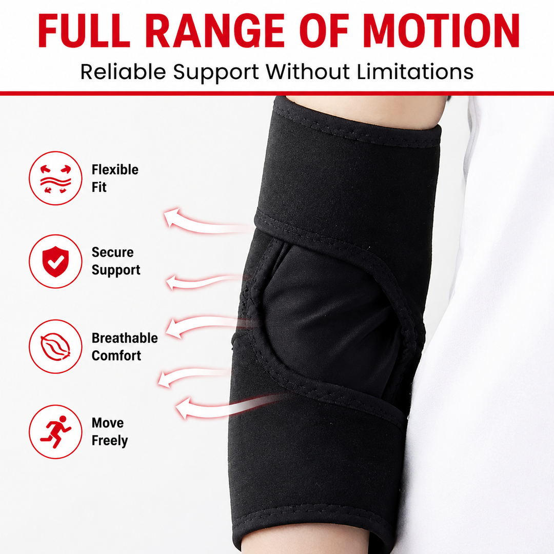 Premium Elbow Support Sleeve Adjustable Compression Arm Sleeve Breathable Sports Elbow Brace Basketball Football Gym Training Pain Relief Support