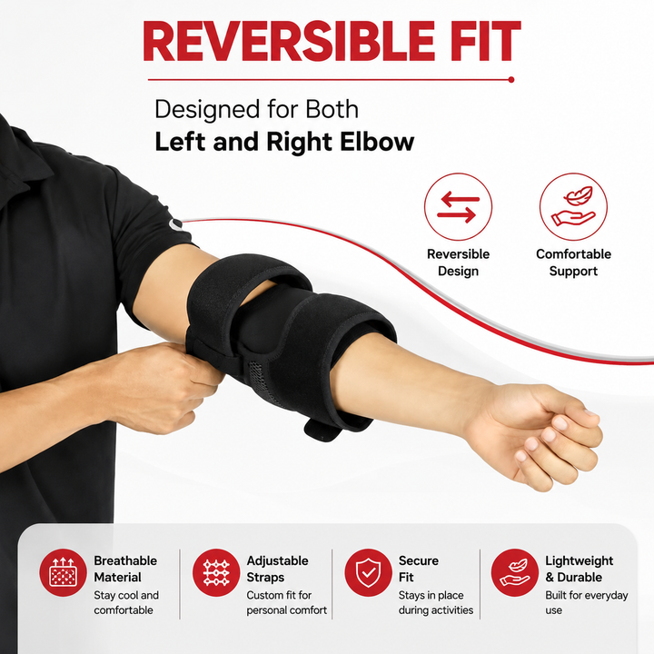 Premium Elbow Support Sleeve Breathable Compression Arm Protector Adjustable Sports Support Pad Basketball Football Tennis Gym Injury Protection