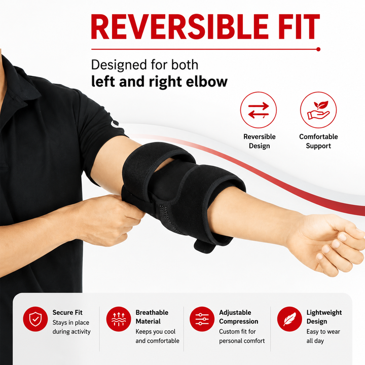 Premium Elbow Support Sleeve Breathable Compression Arm Protector Adjustable Sports Support Pad Basketball Football Tennis Gym Injury Protection