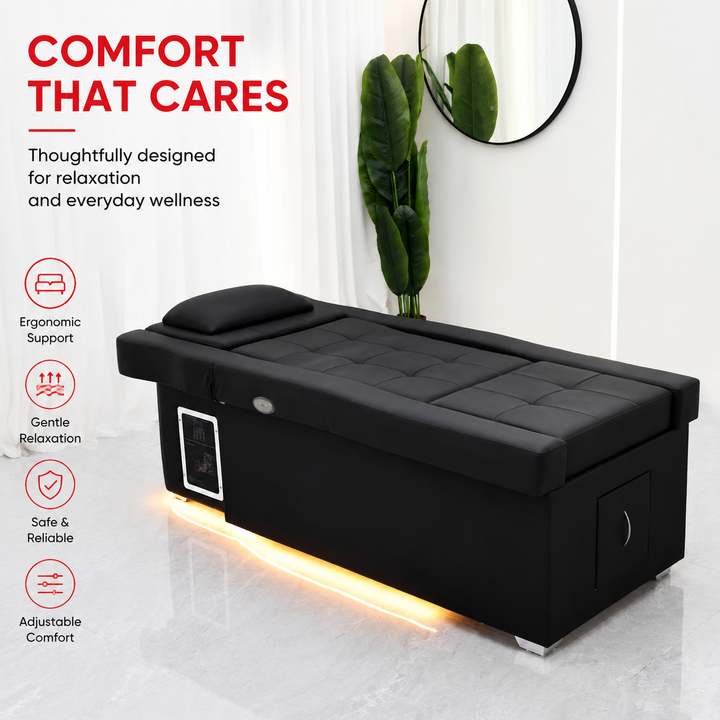 Premium Electric Adjustable Shampoo Bed Salon SPA Massage Table Hair Washing Basin Foot Bath Electric Lift Professional Salon Furniture