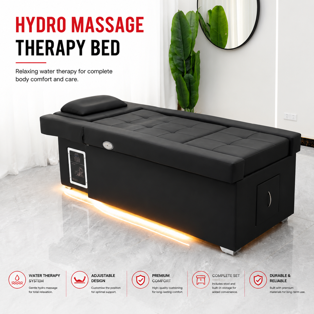 Premium Electric Adjustable Shampoo Bed Salon SPA Massage Table Hair Washing Basin Foot Bath Electric Lift Professional Salon Furniture