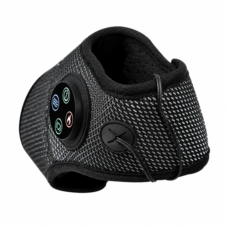 Premium Electric Ankle Foot Massager Air Compression Stimulation Adjustable Intensity USB Rechargeable Portable Foot Ankle Relaxation Device