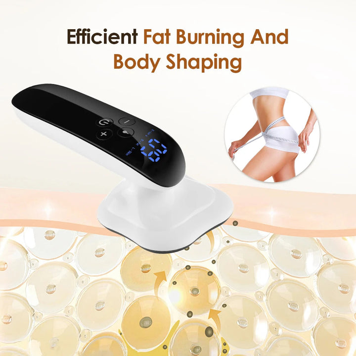 Premium Electric Body Massage Device Rechargeable Handheld Massager Heat Function Adjustable Intensity Cordless Portable Relaxation Tool