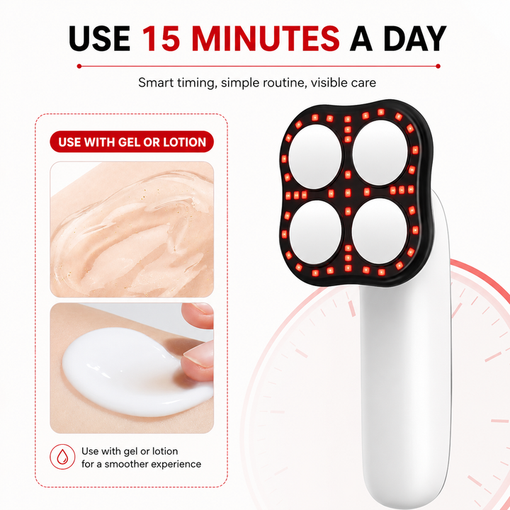 Premium Electric Body Massage Device Rechargeable Handheld Massager Heat Function Adjustable Intensity Cordless Portable Relaxation Tool