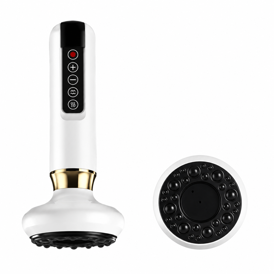 Premium Electric Cupping Massager 12 Level Vacuum Suction Infrared Heating Gua Sha Scraping Body Massage Therapy Device Anti Cellulite Slimming Relaxation Tool
