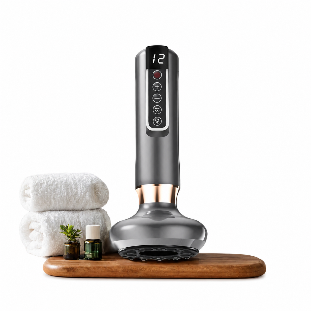 Premium Electric Cupping Therapy Device Suction Massage Machine Infrared Heat 12 Level Muscle Recovery Scraping Massager Wireless Rechargeable Portable