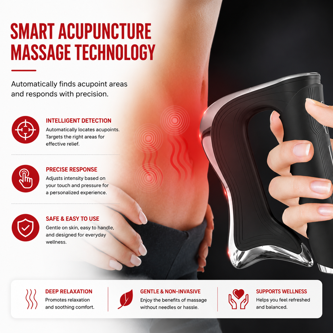 Premium Electric Fascia Massager NMES Muscle Stimulation Gua Sha Massage Tool Full Body Scraping Device Rechargeable Deep Tissue Relaxation Massage