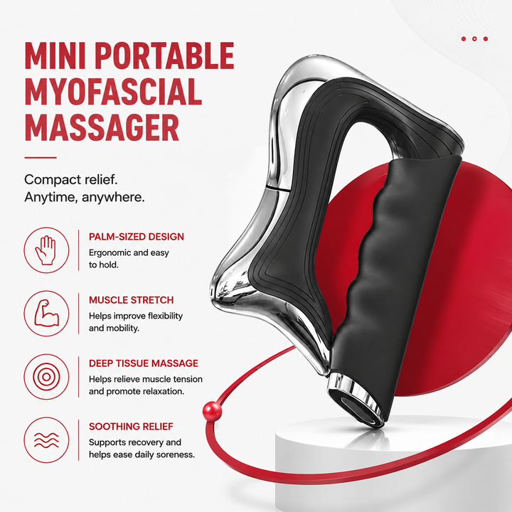 Premium Electric Fascia Massager NMES Muscle Stimulation Gua Sha Massage Tool Full Body Scraping Device Rechargeable Deep Tissue Relaxation Massage