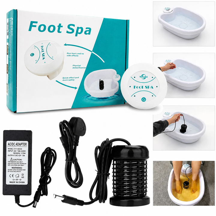 Premium Electric Foot Spa Massager Portable Foot Bath Vibrating Whirlpool Foot Soak Machine Compact Home Spa Device for Relaxation Daily Use Comfort