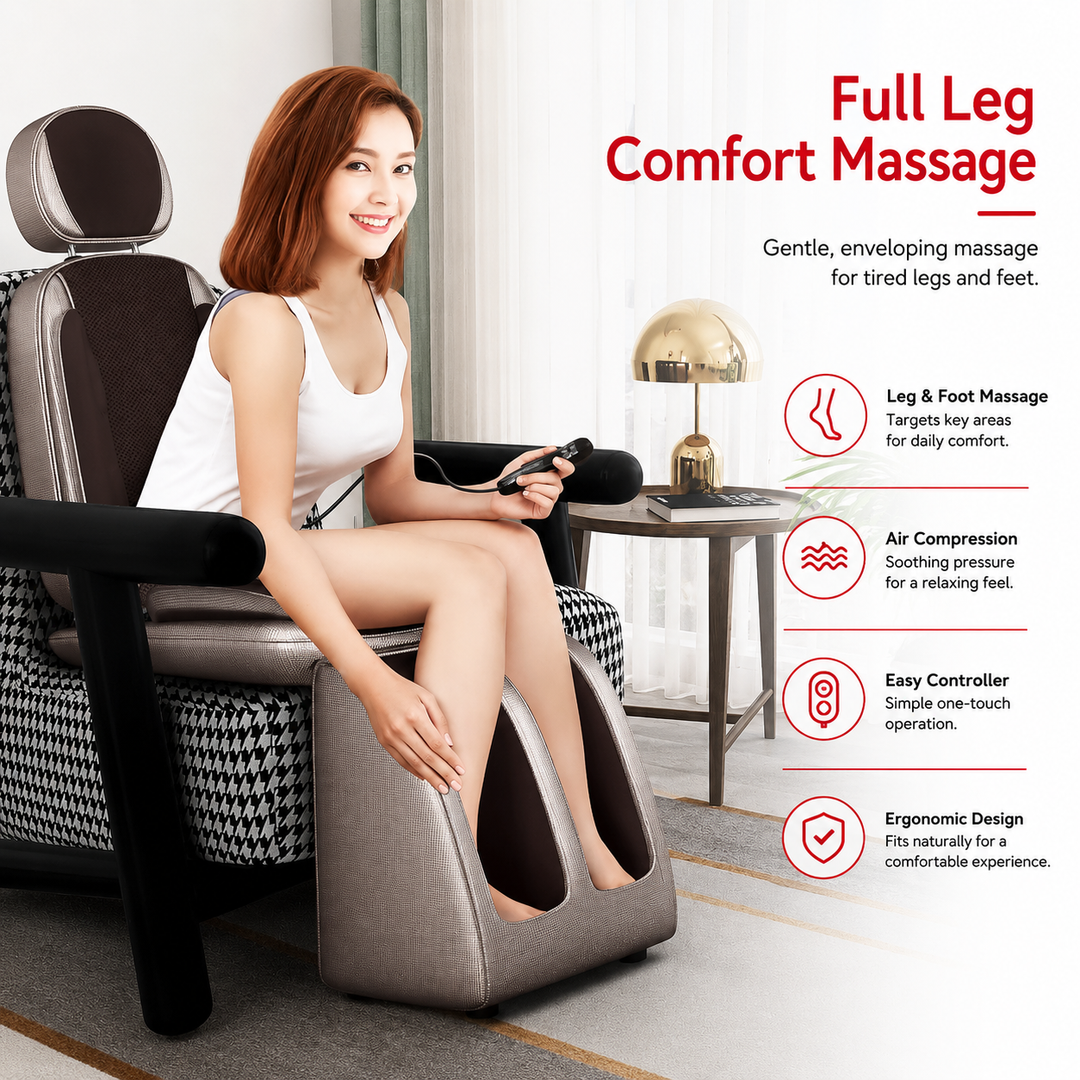 Premium Electric Full Body Massage Chair Infrared Heating Shiatsu Deep Kneading Vibration Neck Back Waist Leg Adjustable Relaxation Massage Seat