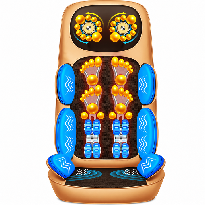 Premium Electric Full Body Massage Chair Infrared Heating Shiatsu Kneading Vibration Neck Back Waist Leg Relaxation Adjustable Ergonomic Chair