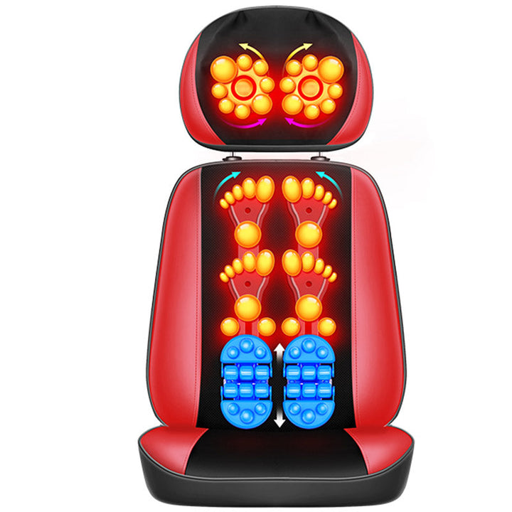 Premium Electric Full Body Massage Chair Infrared Heating Shiatsu Kneading Vibration Neck Back Waist Leg Relaxation Adjustable Ergonomic Chair