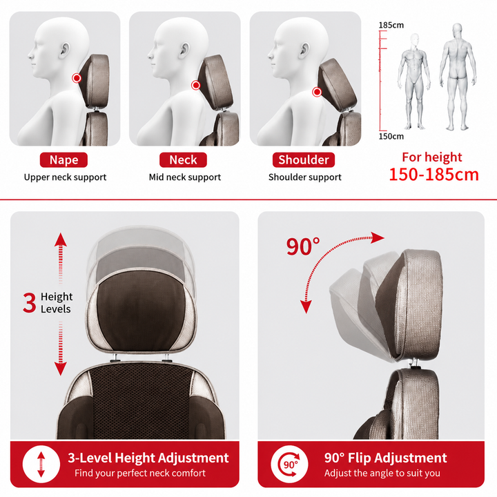 Premium Electric Full Body Massage Chair Infrared Heating Shiatsu Kneading Vibration Recliner Neck Back Waist Leg Massage Adjustable Ergonomic Home Relaxation Chair