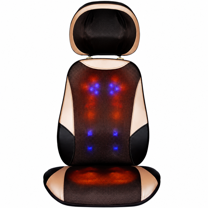 Premium Electric Full Body Massage Chair Infrared Heating Shiatsu Kneading Vibration Recliner Neck Back Waist Leg Massage Adjustable Ergonomic Home Relaxation Chair